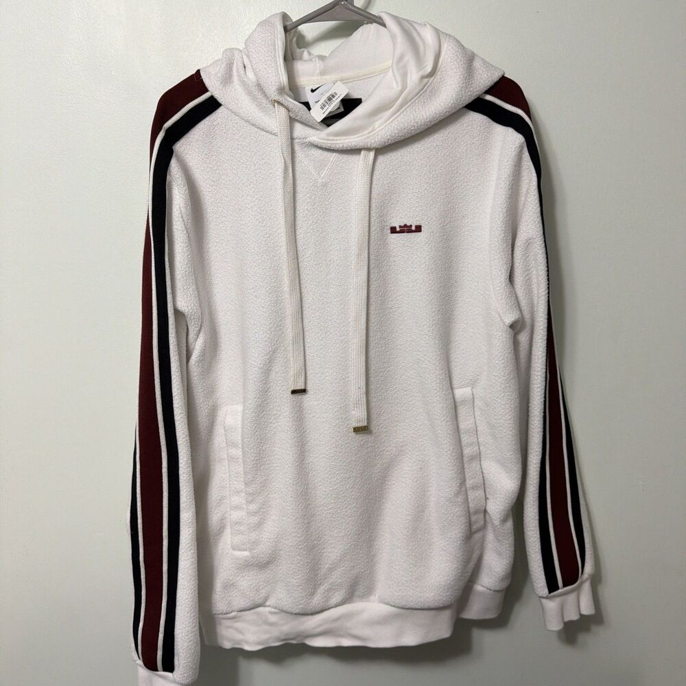 Nike Therma-Fit Lebron King James Cream Hoodie - Size Medium NWOT “Forever King”